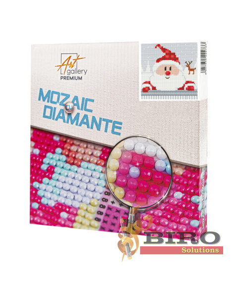 Mozaic cu diamante 20x20 cm Santa e aici!